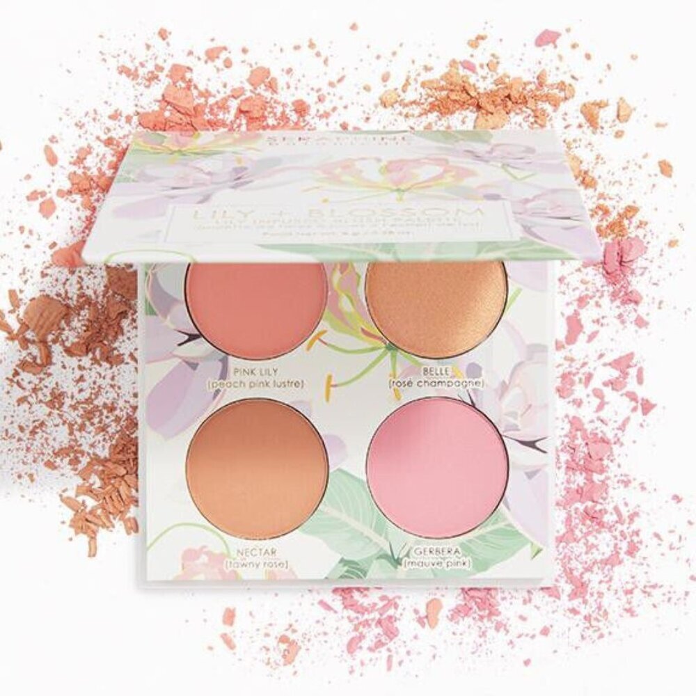 SERAPHINE BOTANICALS Lily + Blossom - Lily Infused Blush Palette in Soft Bouquet - Picture 1 of 8